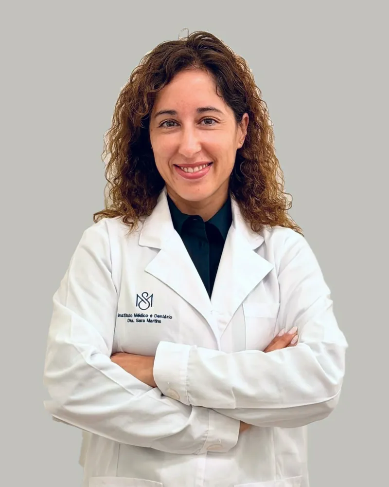 Dra. Patrícia Cardoso, médica responsável pela consulta de avaliação de dano corporal no Instituto Médico e Dentário Dra. Sara Martins